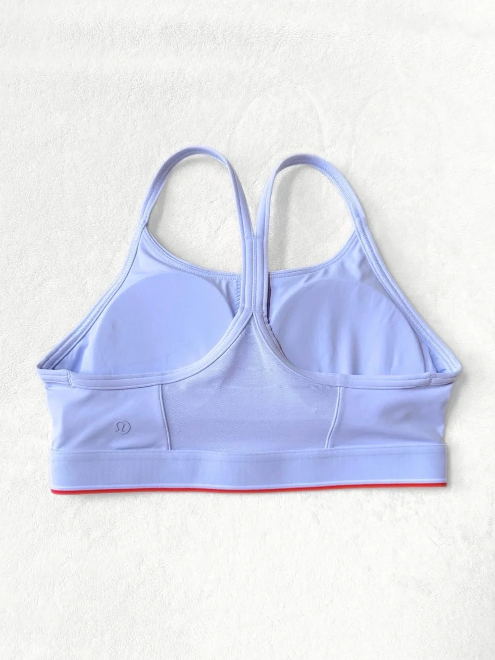 NWT Lululemon Flow Y Mid-Support Bra *Logo B/C Cup – Serene Blue – Size 6